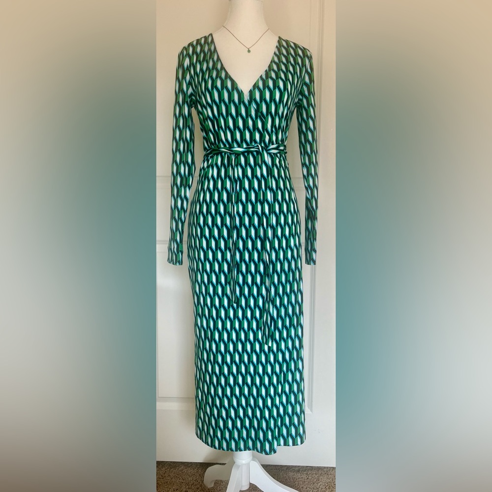 NWT - Diane Von Furstenberg Print Wrap Dress - Never Worn Size XS/S